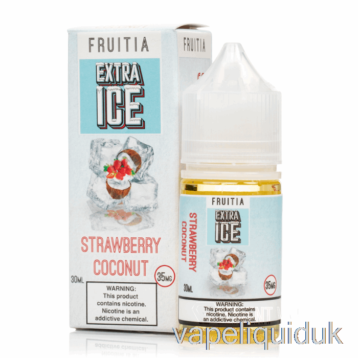 Strawberry Coconut - Extra Ice - Fruitia Salts - 30mL 50mg Vape Liquid